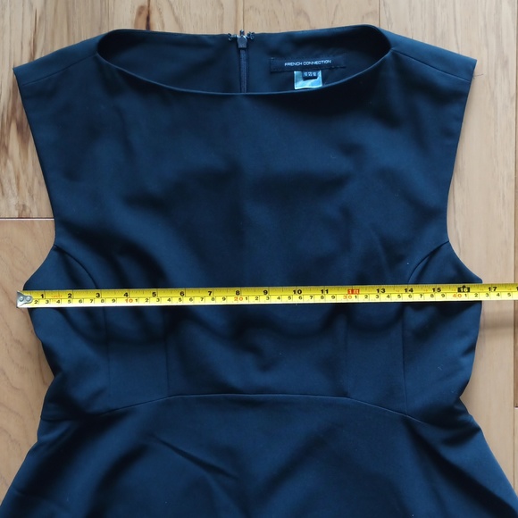 French Connection Navy Blue Mini Sleeveless Dress - Picture 7 of 9